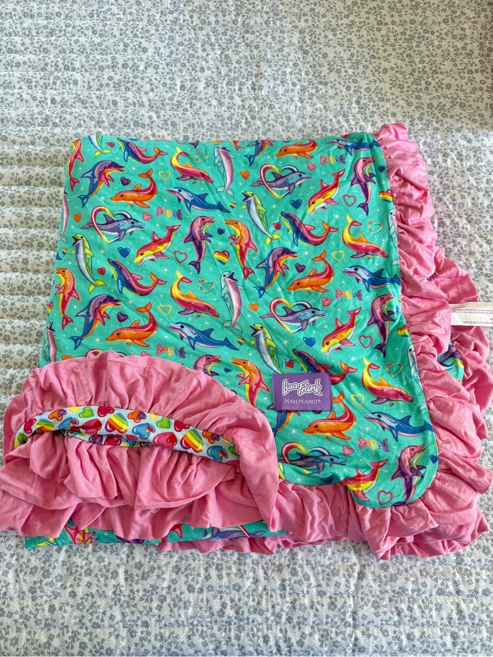 Posh Peanut x Lisa Frank Dancing Dolphins luxe